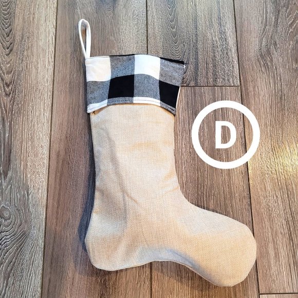 5 Rustic Buffalo Plaid Stockings Bundle - Picture 4 of 7